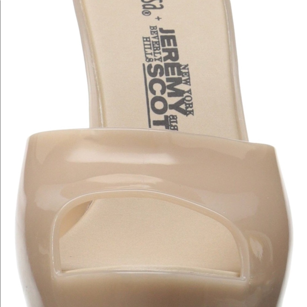 🔥 Jeremy Scott Melissa barbie blow up doll nude heels mules moschino 9 - Picture 3 of 16